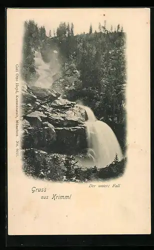 AK Krimml, am unteren Wasserfall