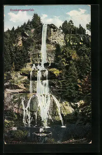 AK Blick auf den Romkerwasserfall