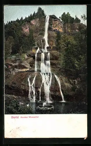 AK Romker Wasserfall im Okertal