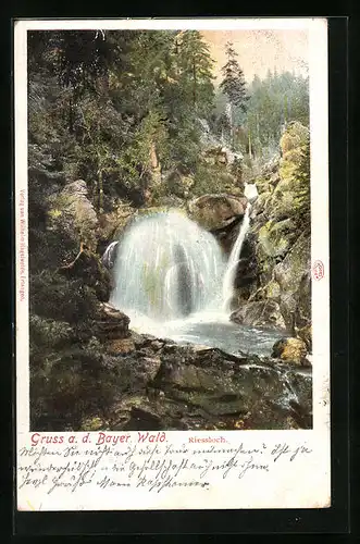 AK Riessloch-Wasserfall im Bayer. Wald