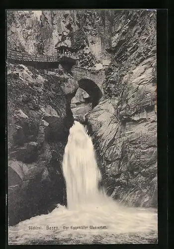 AK Bozen, am Eggentaler Wasserfall
