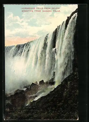 AK Niagara Falls, Horseshoe Falls from Below