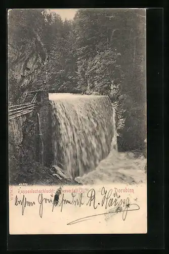 AK Dornbirn, Rappenlochschlucht-Wasserfall