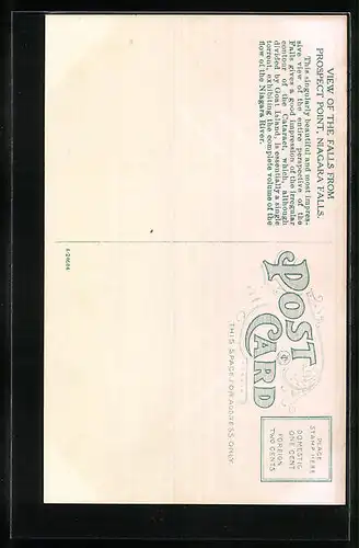 AK Niagara Falls, View of The Falls from Prospect Points