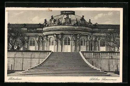 AK Potsdam, Blick zum Schloss Sanssouci