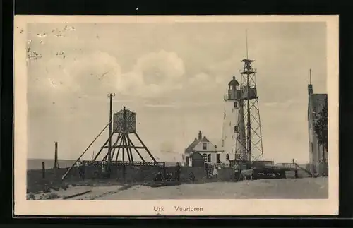 AK Urk, Vuurtoren, Leuchtturm