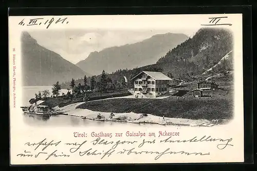 AK Achenkirch, Gasthaus zur Gaisalpe am Achensee