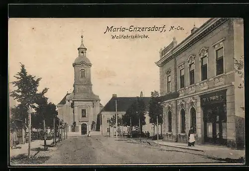 AK Maria-Enzersdorf, Café und Wallfahrtskirche