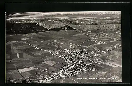 AK Hollum / Ameland, Panorama vanuit de lucht