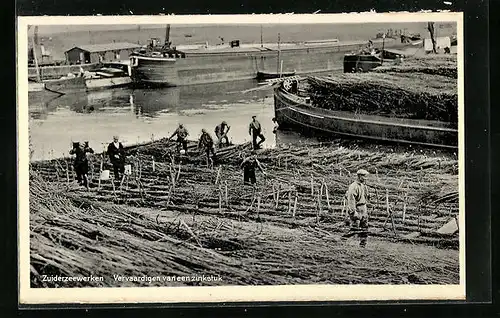 AK Zuiderzeewerken, Vervaardingen van een zinkstuk