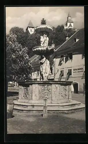 AK Friesach, Röm. Brunnen aus dem Jahre 1563