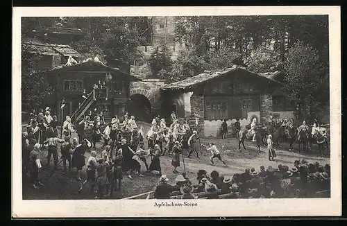 AK Interlaken, Tell-Freilicht-Spiele, Apfelschuss-Scene