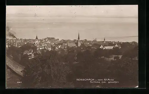 AK Rorschach, Panoramablick vom St. Anna-Schloss