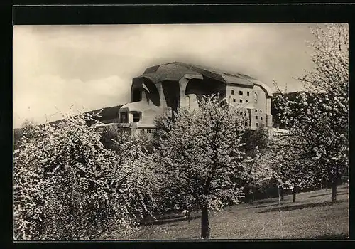 AK Dornach, Blick zum Goetheanum