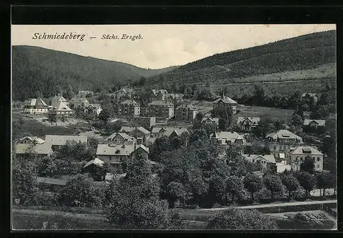 AK Schmiedeberg / sächs. Erzgeb., Totalansicht