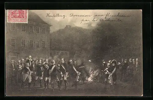 AK Heidelberg, Fackelzug der Studenten