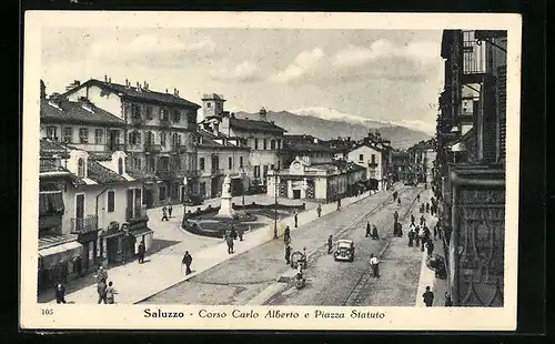 AK Saluzzo, Corso Carlo Alberto et Piaza Statuto