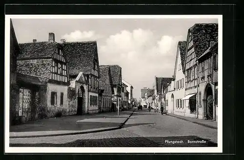 AK Pfungstadt, Blick in die Bornstrasse