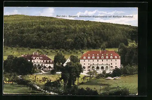 AK Bad Orb im Spessart, Blick auf das Sanatorium Küppelsmühle mit dem Kurhaus Annenhof