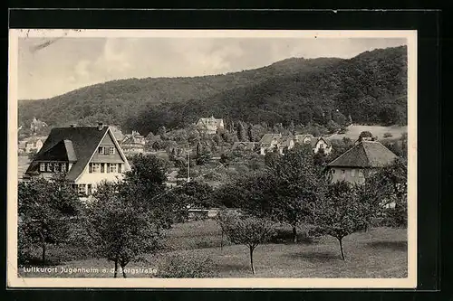 AK Jugenheim a. d. Bergstrasse, Villen am Waldrand