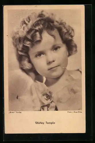 AK Schauspielerin Shirley Temple, als junges Mädchen mit ihren lockigen Haaren