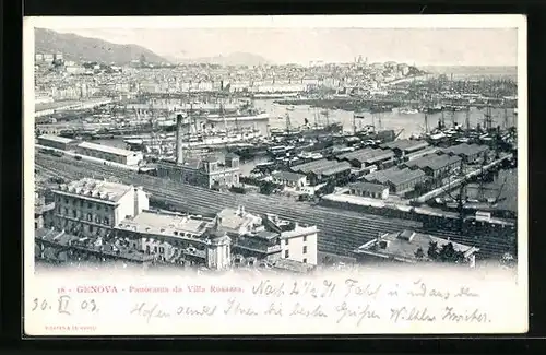 AK Genova, Panorama da Villa Rosazza
