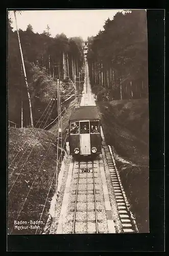 AK Baden-Baden, an der Strecke der Merkur-Bahn