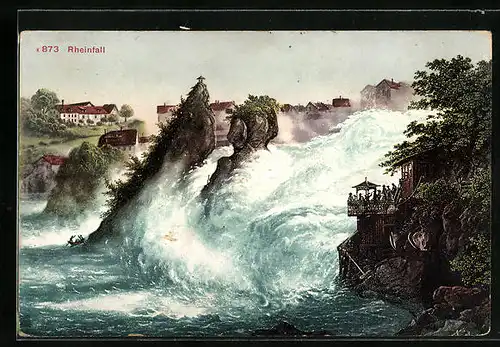 AK Neuhausen, Aussichtspunkt am Rheinfall