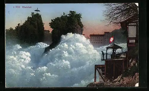 AK Neuhausen, Aussichtspunkt am Rheinfall