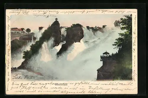 AK Neuhausen, Aussichtspunkt am Rheinfall