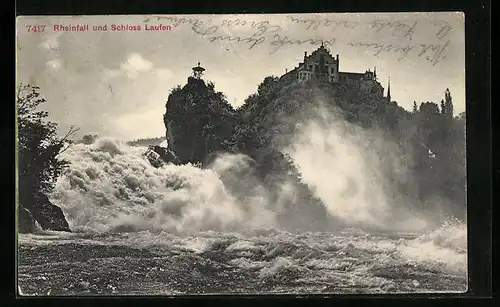 AK Neuhausen, Schloss Laufen über dem Rheinfall