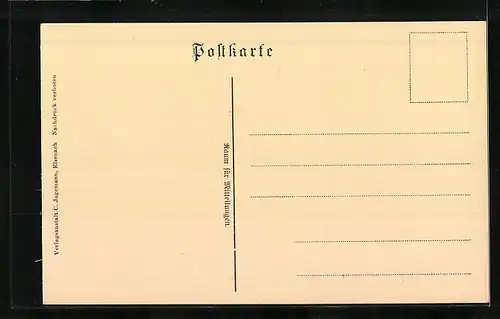 AK Eisenach, die Wartburg, Partie im Burghof