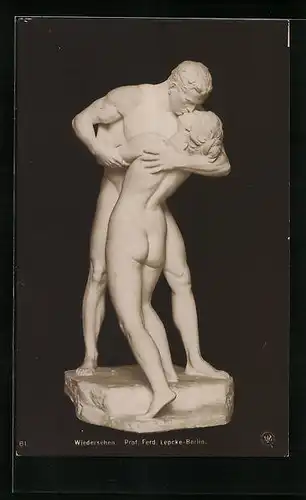 AK Plastik Wiedersehen von Prof. Ferd. Lepcke-Berlin