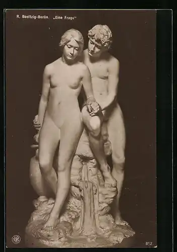 AK Plastik Eine Frage von R. Boeltzig, Berlin