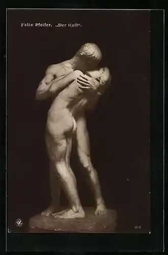 AK Plastik Der Kuss von Felix Pfeifer