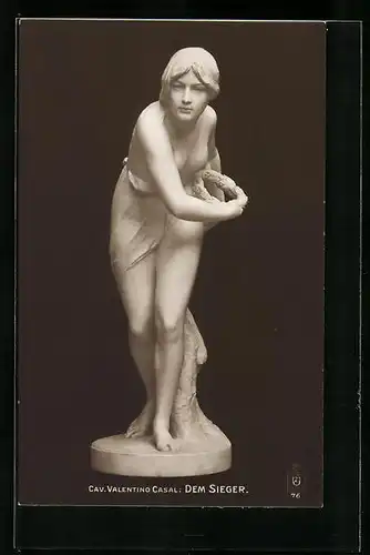 AK Plastik Dem Sieger von Cav. Valentino Casal