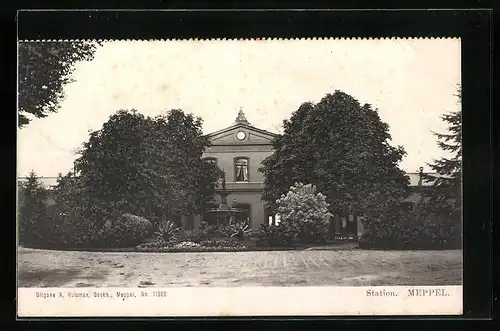 AK Meppel, Station, vor dem Bahnhof