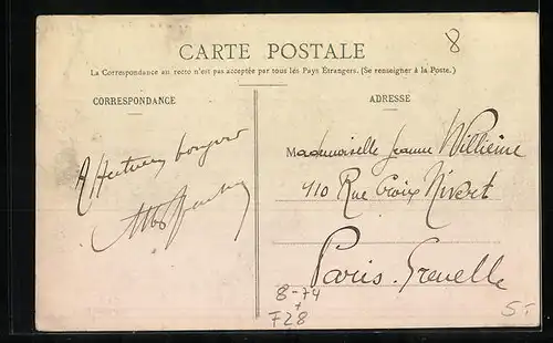 AK Chartres, Les Trois-Ponts, Angeln