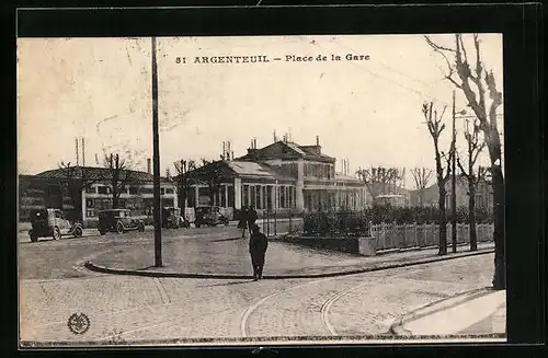 AK Argenteuil, Place de la Gare