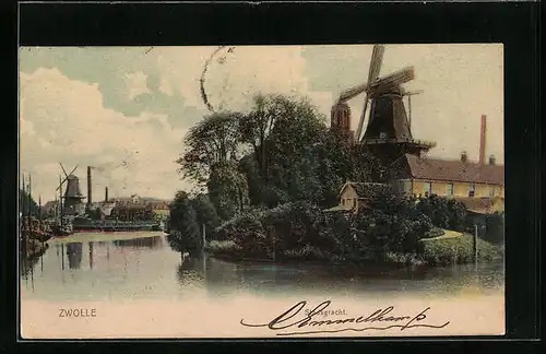 AK Zwolle, Stadsgracht, die Windmühle
