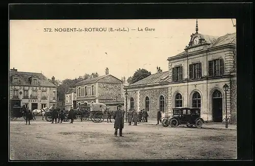AK Nogent-le-Rotrou, La Gare
