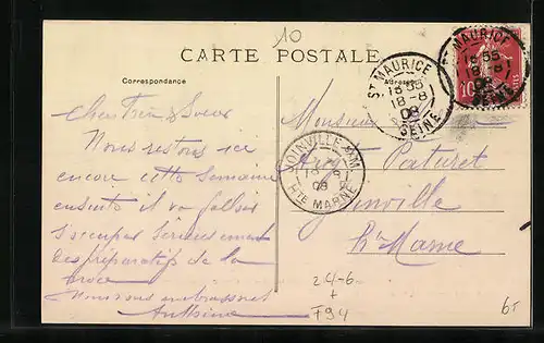 AK Charenton, Le Chemin barré au débarcadère