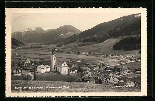 AK Sillian in Tirol, Talblick mit der Kapelle gegen die Lienzer Dolomiten