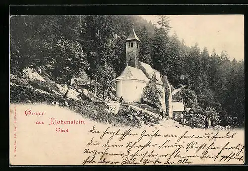 AK Klobenstein in Tirol, an der Kapelle