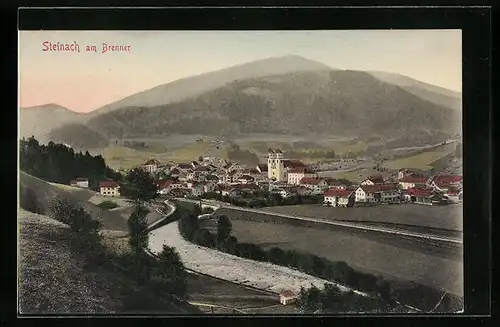 AK Steinach am Brenner, Generalansicht mit der Kirche