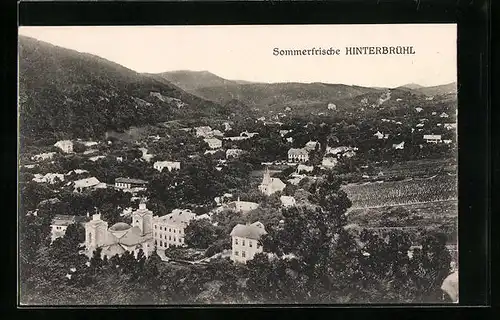 AK Hinterbrühl, Blick über die gesamte Ortschaft