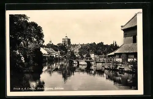 AK Bruck a. d. Leitha, das Schloss an der Niederdonau