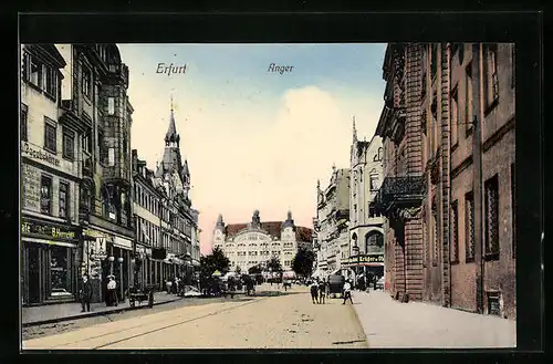 AK Erfurt, Blick in die Anger-Strasse