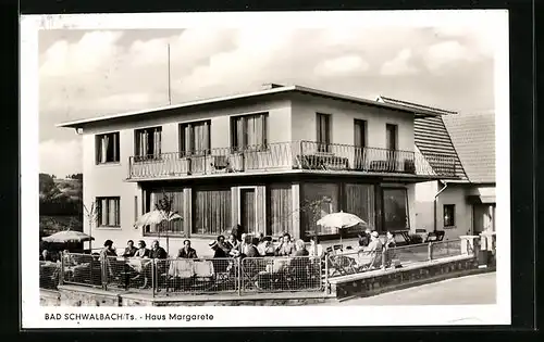 AK Bad Schwalbach / Taunus, Café-Pension Margarete