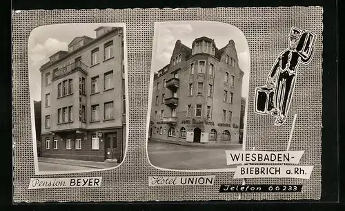 AK Wiesbaden, Pension Beyer, Hotel Union